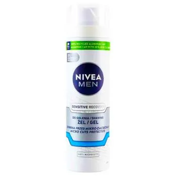 Гель для гоління Nivea Men Відновлюючий для чутливої шкіри 200мл - Фото 3