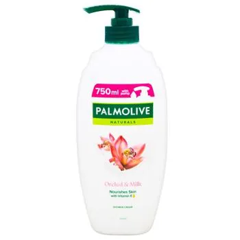 Гель-крем для душу Palmolive Натурель Розкішна м'якість Чорна орхідея і зволожуюче молочко 750мл - Фото 5