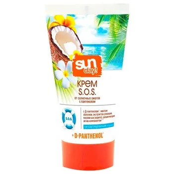 Крем Sun Day S.O.S. з пантенолом від сонячних опіків 150мл - Фото 1