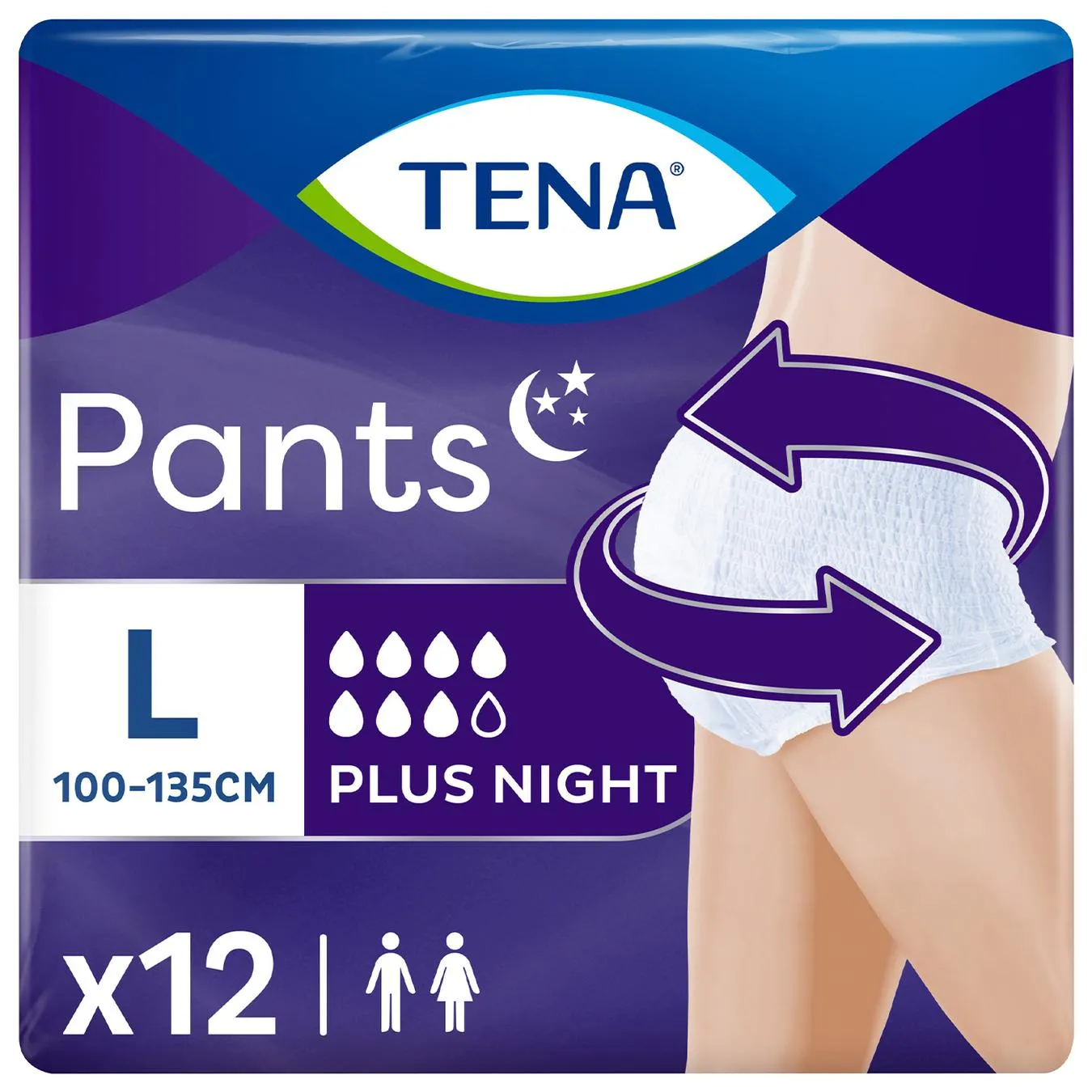 Підгузки Tena Pants Plus Night Large для дорослих 12шт - Фото 4