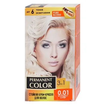 Крем-фарба Аромат Permanent Color для волосся тон 0.01 Блондест супер - Photo 1