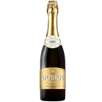 Напій винний сильногазований Boska Sweet білий солодкий 8,5% 0,75л - Photo 1