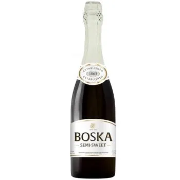 Напій винний сильногазований Boska Semi-Sweet білий напівсолодкий 8,5% 0,75л - Photo 1