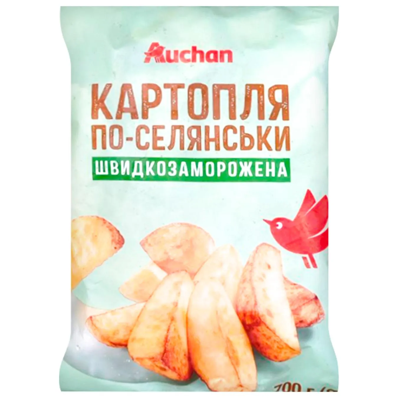 Картопля Auchan По-селянськи швидкозаморожена700г - Фото 1