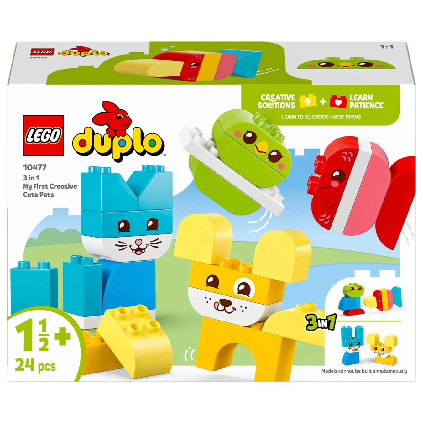 Конструктор LEGO Duplo My First Чарівні творчі домашні улюбленці 3 в 1 24 деталі (10477) - Фото 1
