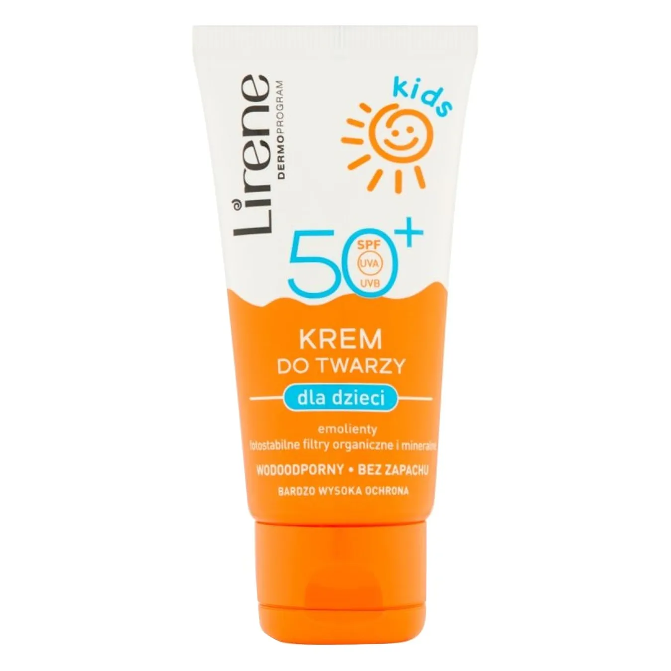 Крем для обличчя Lirene SPF 50 для захисту від сонця для дітей 50мл - Фото 1