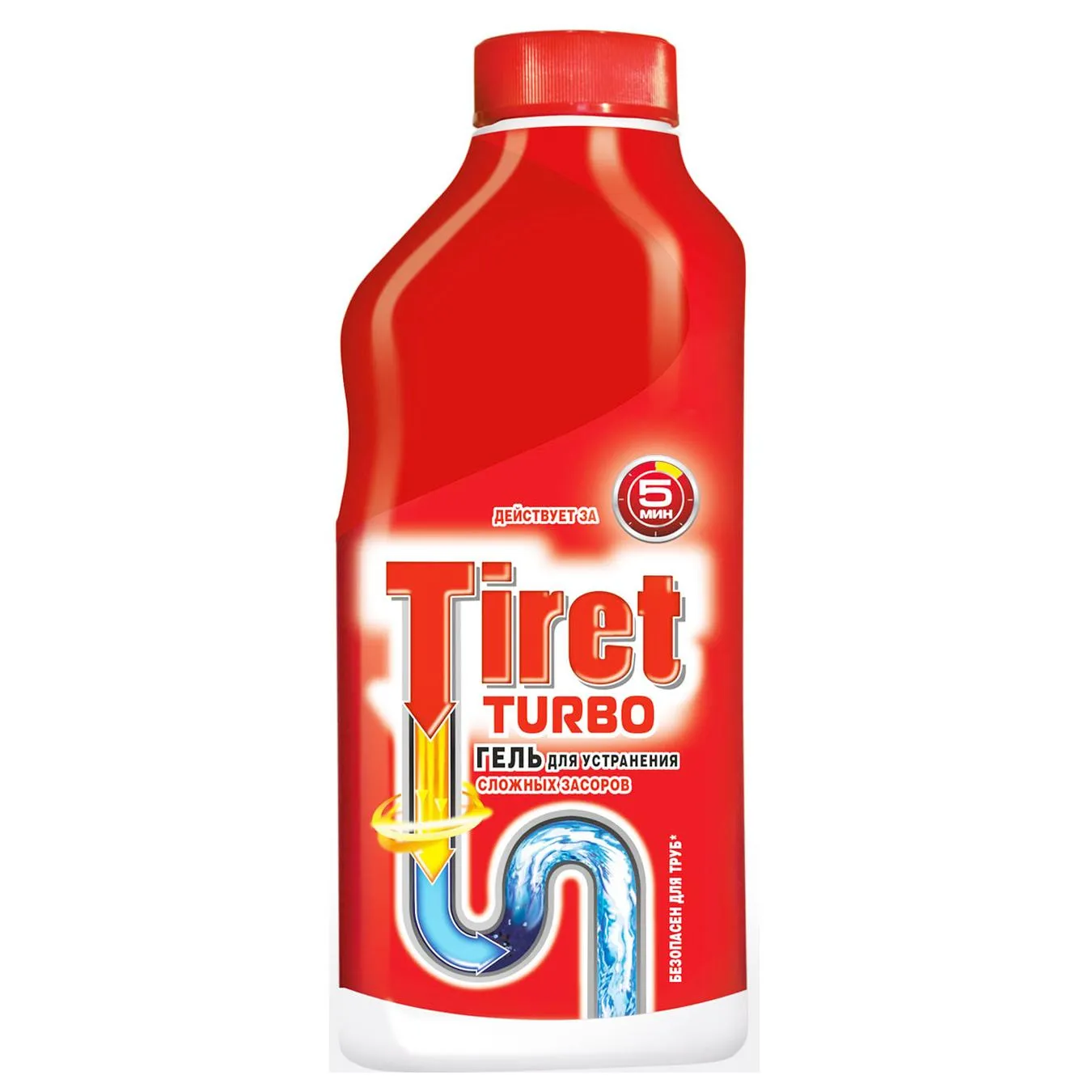 Засіб для прочищення труб Tiret Turbo 500мл - Фото 4