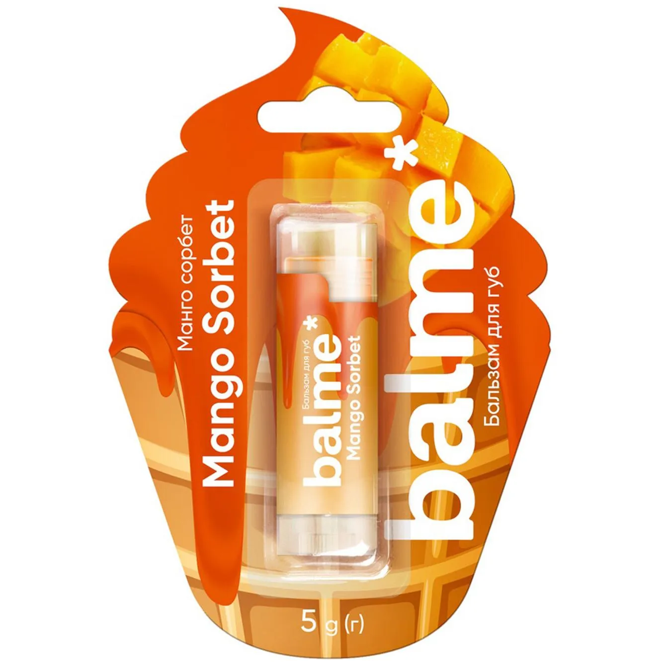 Бальзам для губ Balme Mango Sorbet 5г - Фото 1
