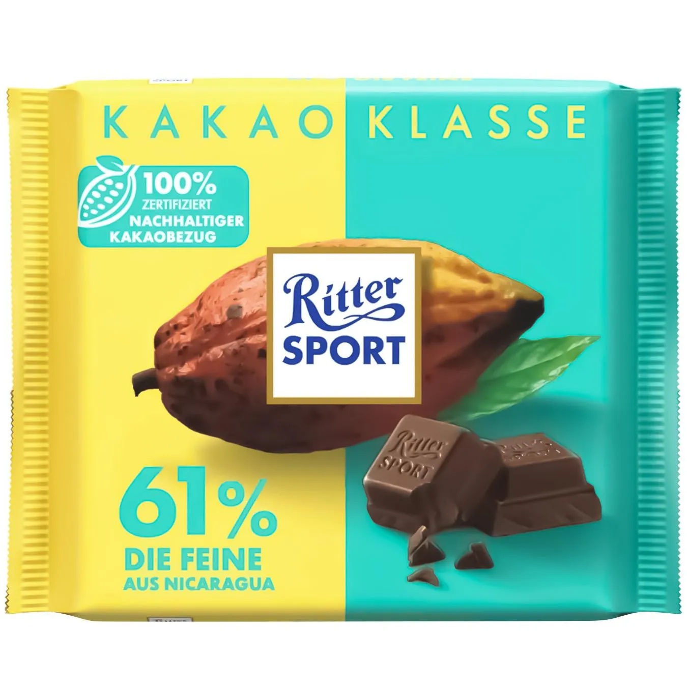 Шоколад темний Ritter Sport Nicaragua 100г - Фото 1