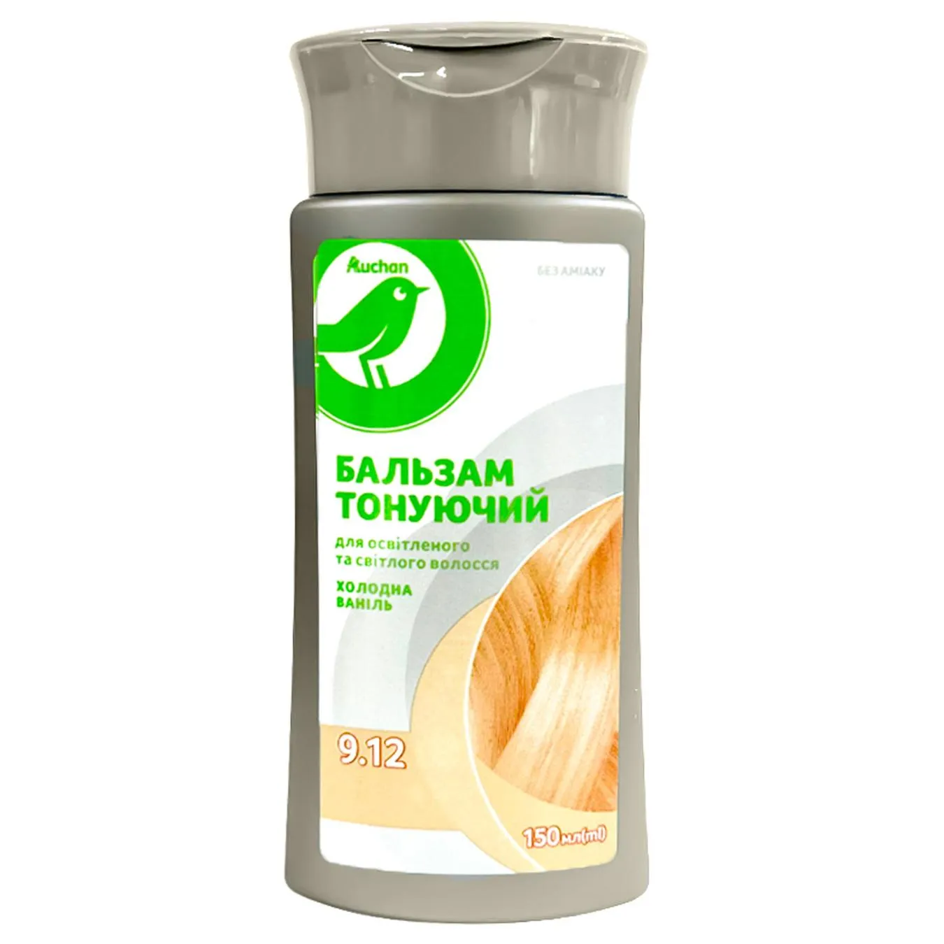 Бальзам Auchan тонуючий тон 9.12 ваніль 150мл - Фото 1