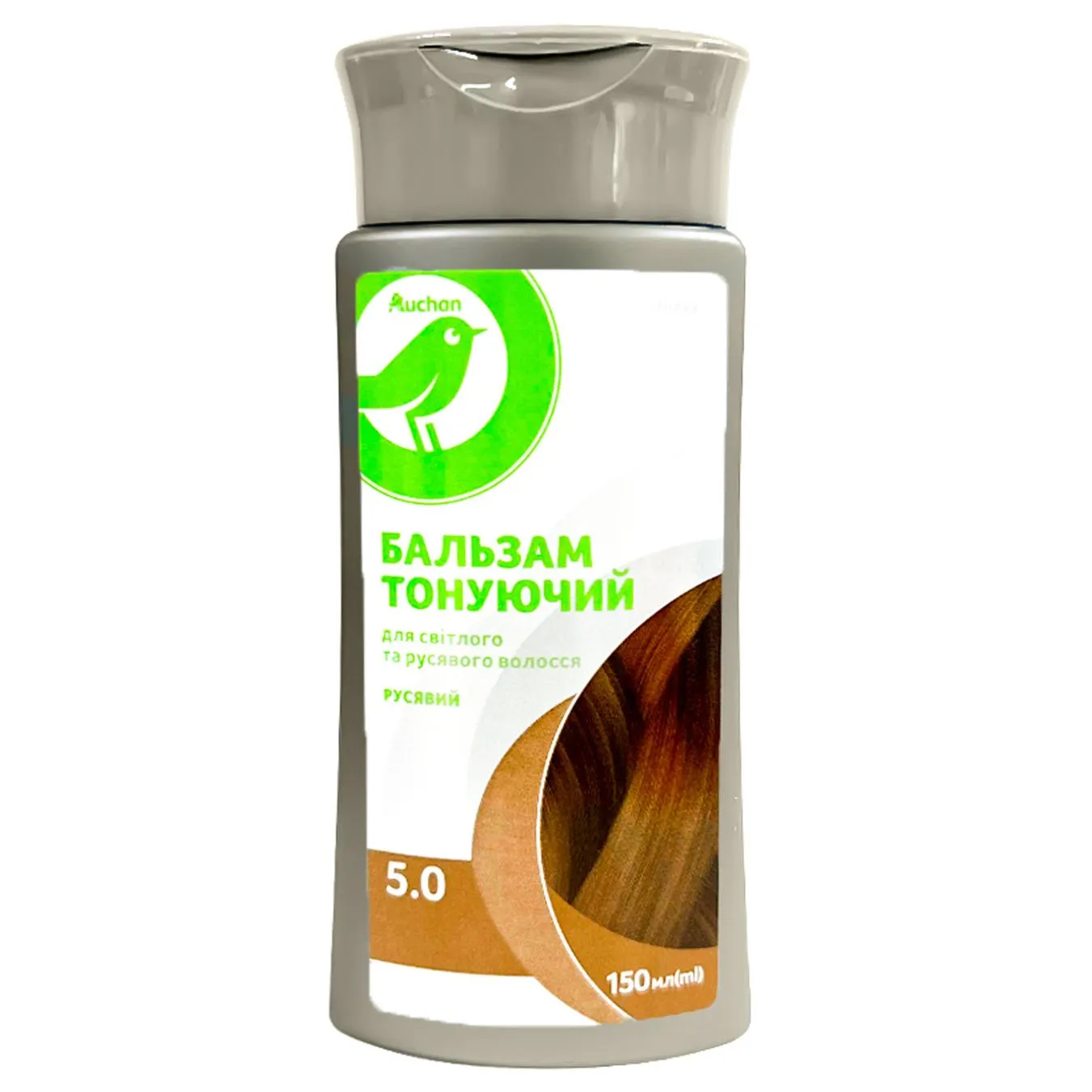 Бальзам Auchan тонуючий тон 5.0 русявий 150мл - Фото 1