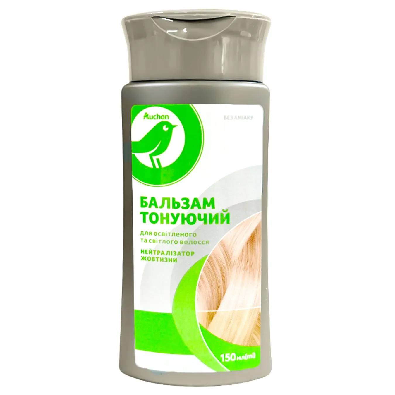 Бальзам Auchan тонуючий нейтралізатор жовтизни 150мл - Фото 1