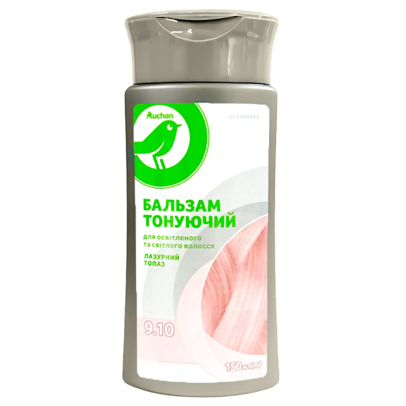 Бальзам Auchan тонуючий тон 9.10 топаз 150мл - Фото 1