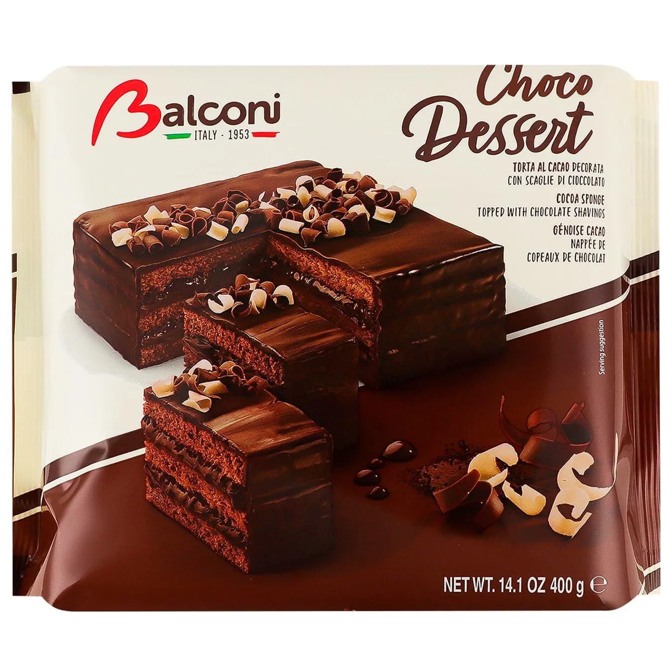 Торт Balconi шоколадний 400г - Фото 1