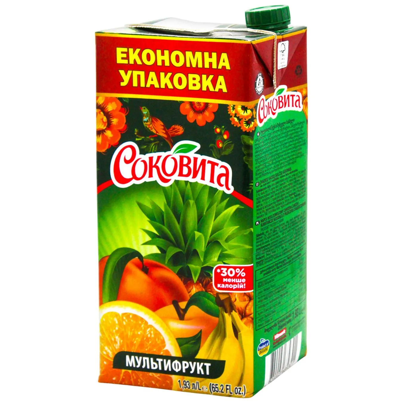 Напій Соковіта соковмісний мультифруктовий 1,93л - Фото 1