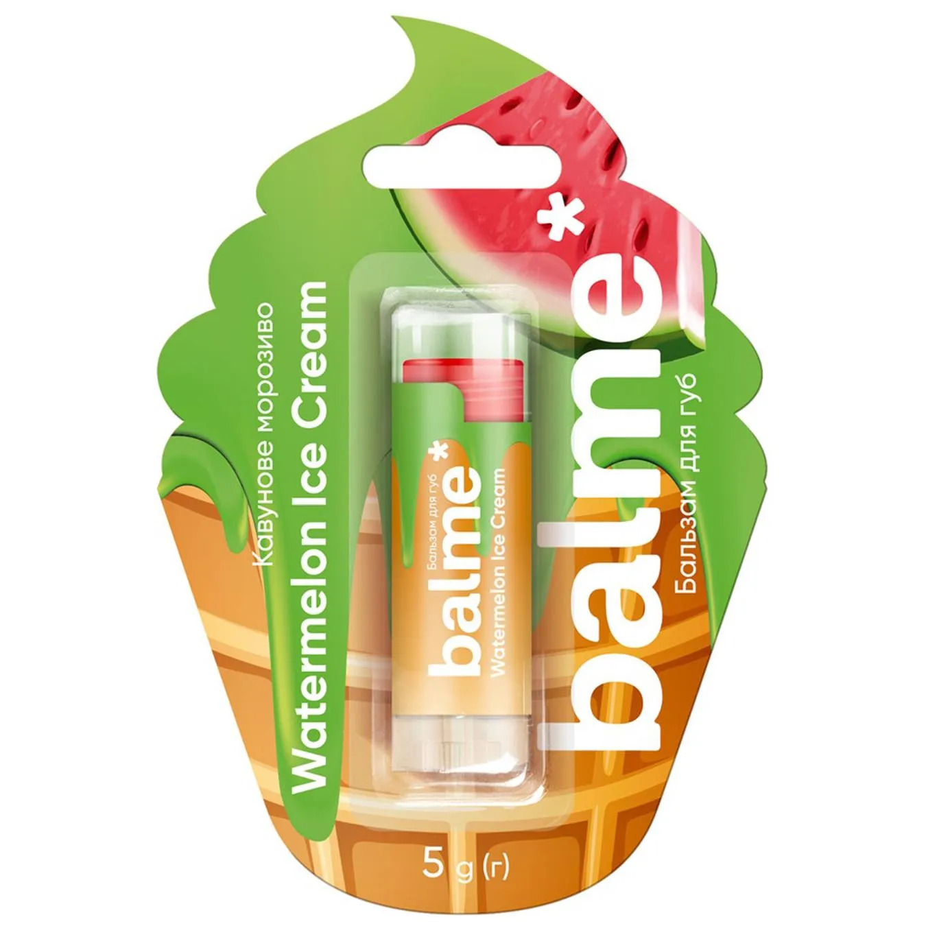 Бальзам для губ Balme Watermelon Ice Cream 5г - Фото 1