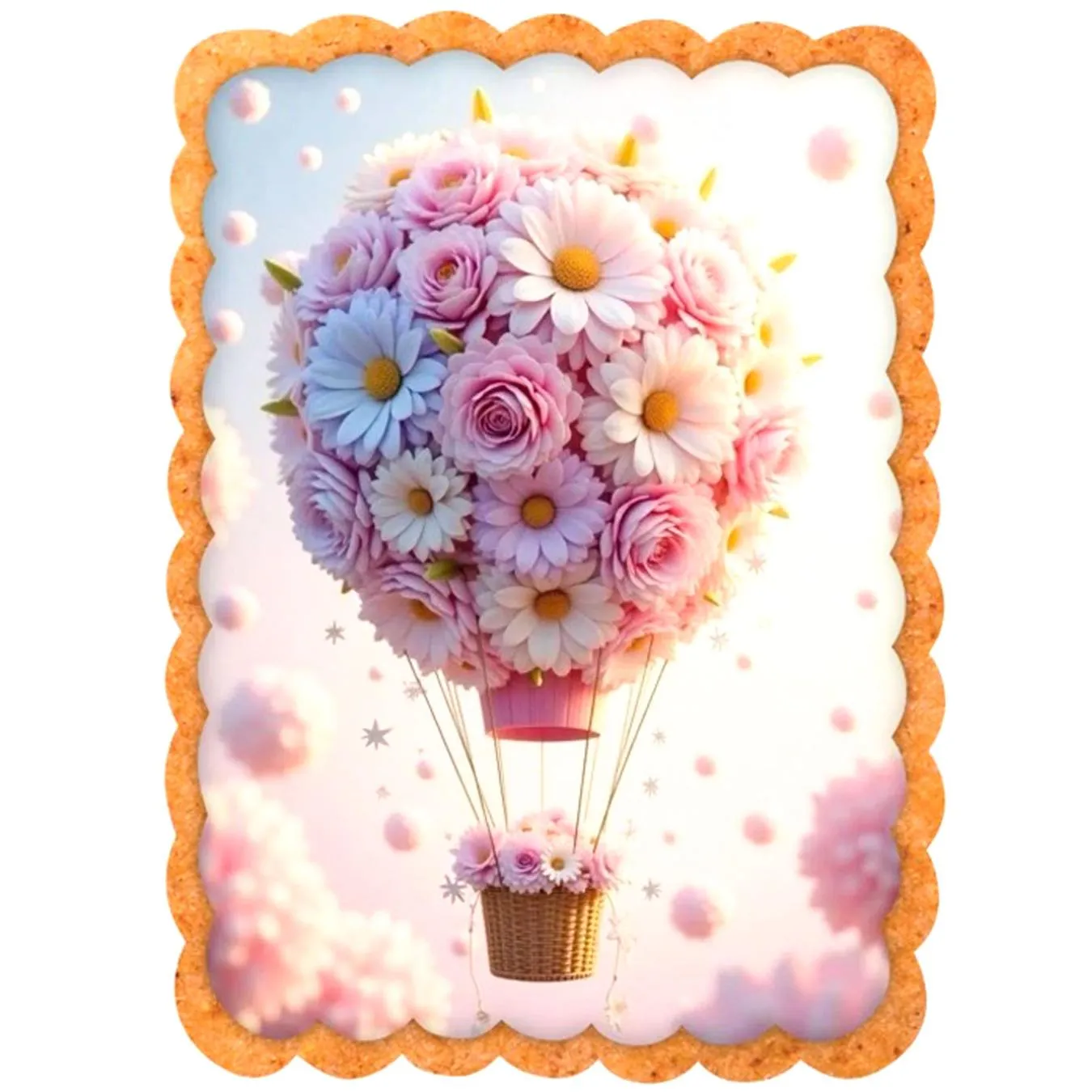 "Пряник оздоблений цукровою масою з білим шоколадом ""Весняне натхнення""" - Фото 1