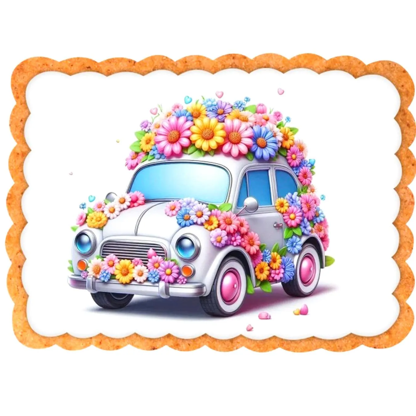 "Пряник оздоблений цукровою масою з білим шоколадом ""Солодке передчуття""" - Фото 1