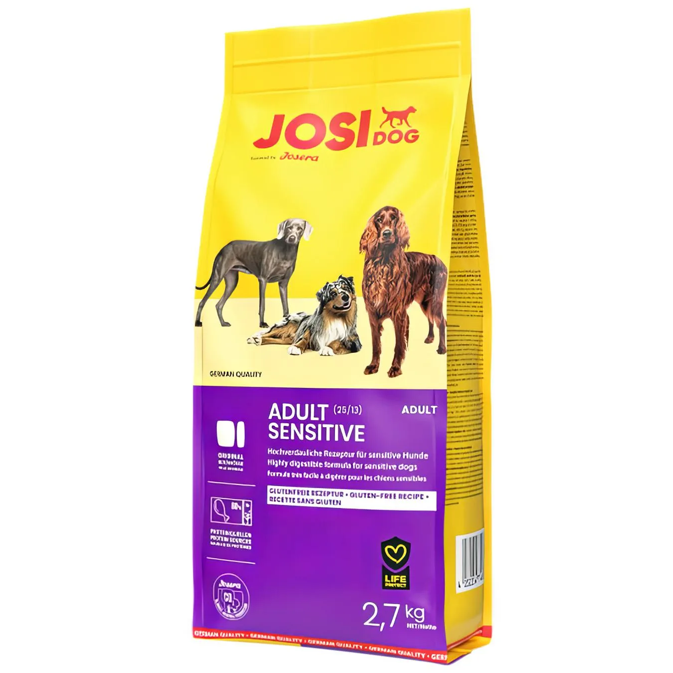 Корм сухий Josera JosiDog Adult Sensitive з домашньою птицею для собак з чутливим травленням 2,7кг - Фото 1