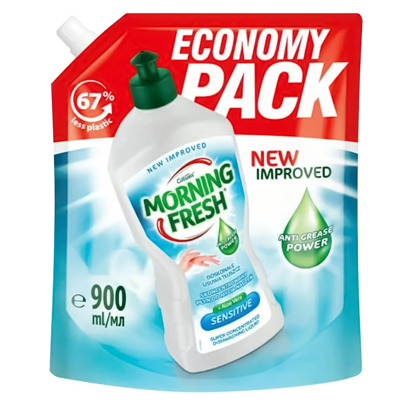 Засіб для миття посуду Morning Fresh Original 900мл - Фото 1