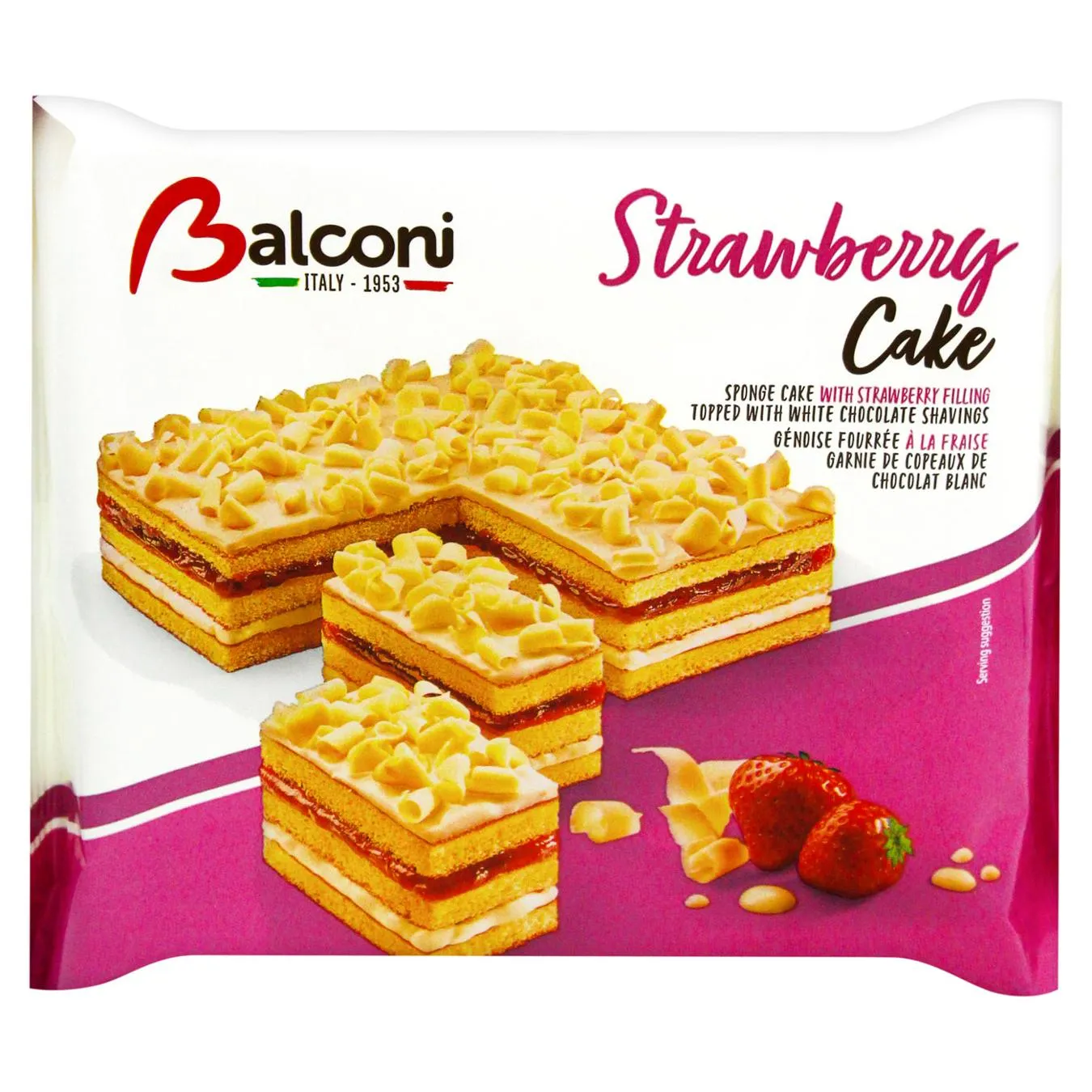 ТОРТ З ПОЛУНИЦЕЮ 400Г BALCONI - Фото 1