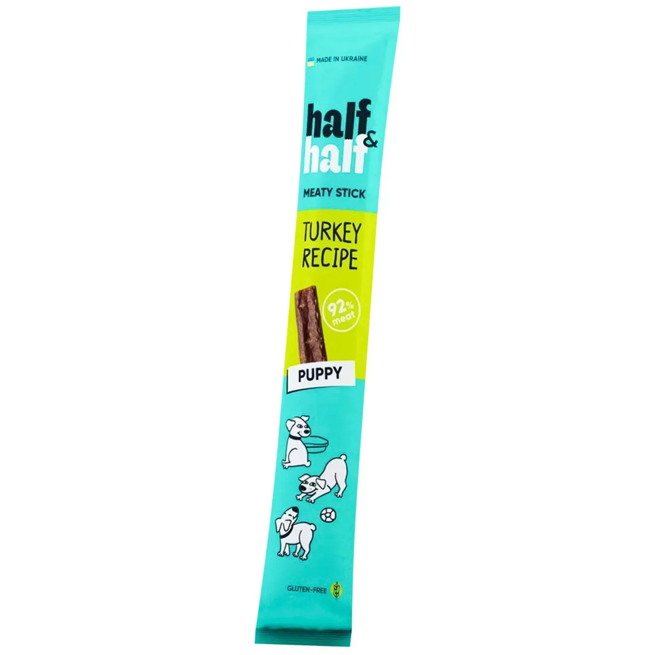 Ласощі для цуценят Half&Half Meaty Stick паличка з індичкою 12г - Фото 1