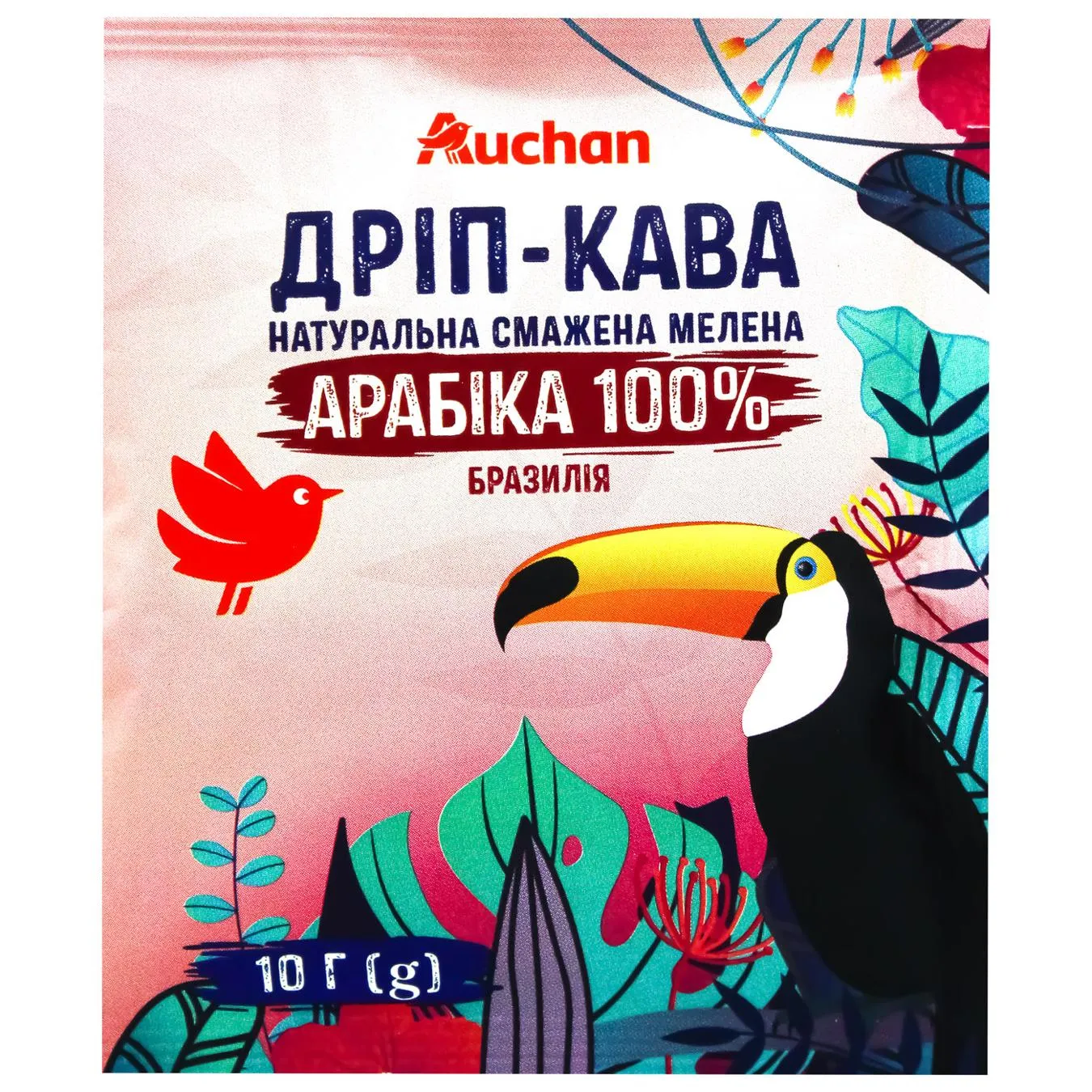Дріп-кава Auchan Бразилія 10г - Фото 1