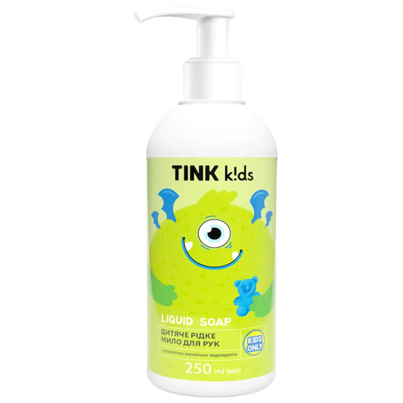Мило рідке для рук Tink Kids Gummy Bears дитяче 250мл - Фото 1