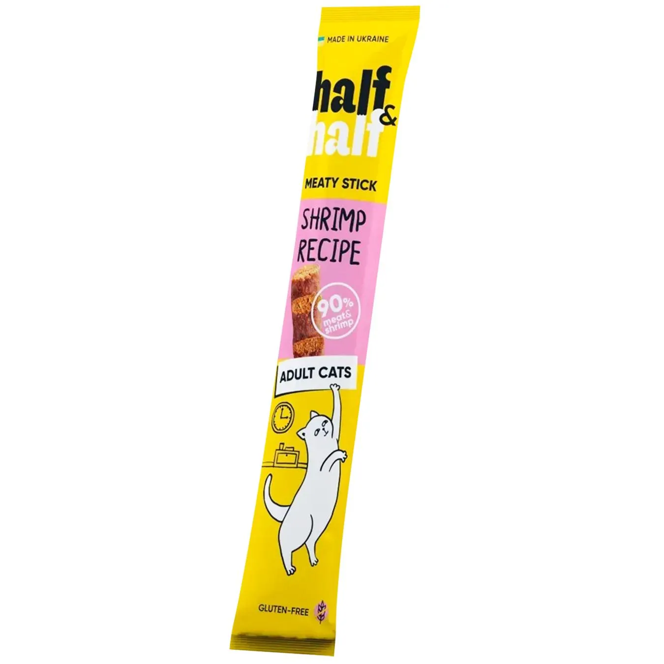 Ласощі для котів Half&Half Meaty Stick паличка з креветкою 5г - Фото 1