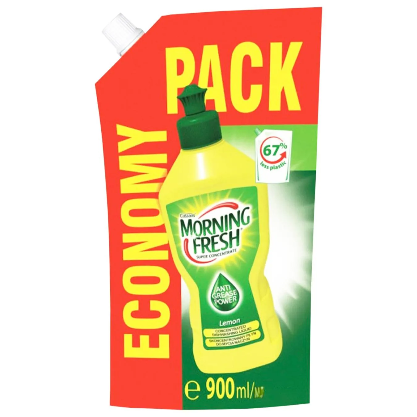 Засіб для миття посуду Morning Fresh Лимон 900мл - Фото 1