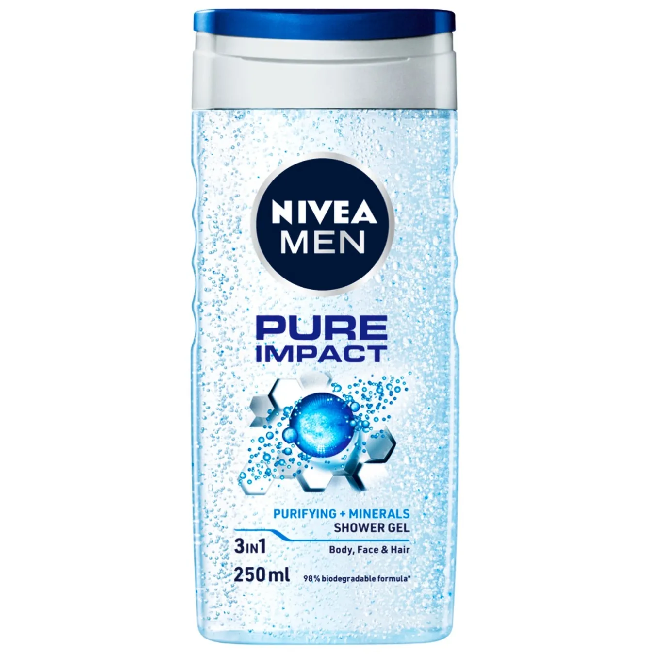 Гель для душу Nivea Men Pure Impact 250мл - Фото 1