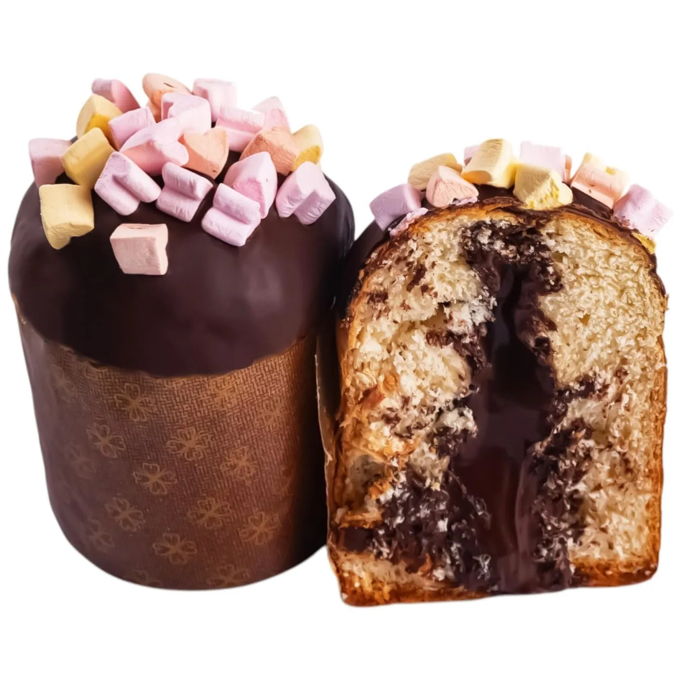 Бріош Auchan Великодній з шоколадною начинкою 300г - Фото 1