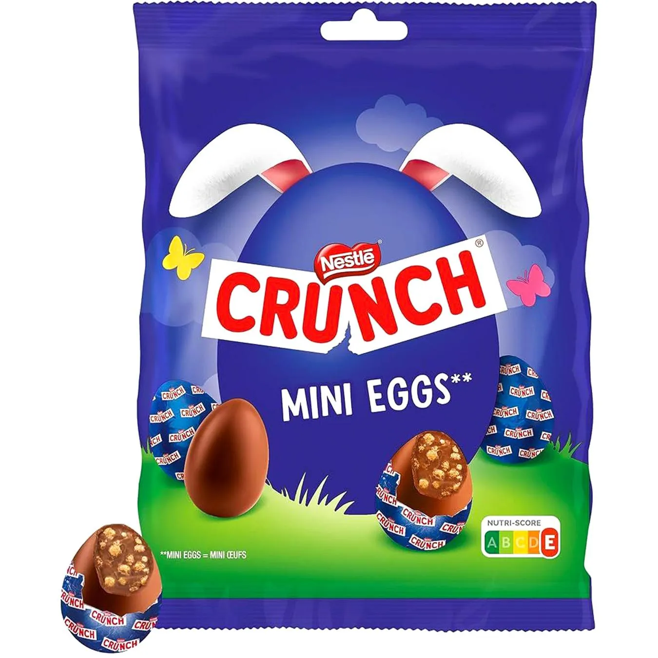 Міні-яйця з молочного шоколаду Crunch з рисовими кріпсами 152г - Фото 1