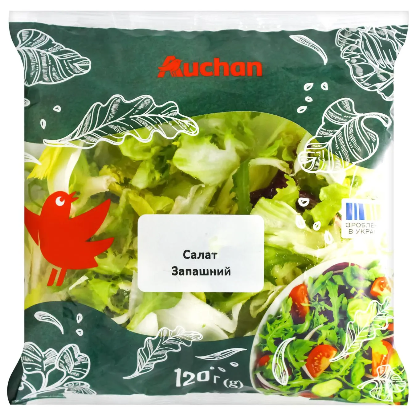 Салат Auchan Запашний 120г - Фото 1