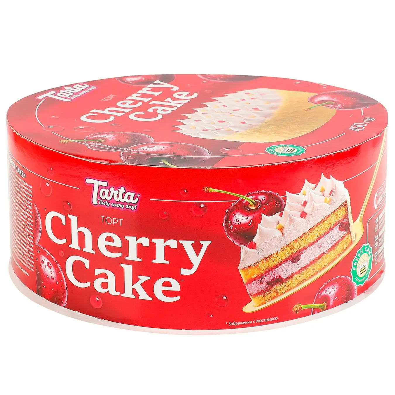Торт Tarta Cherry Cake бісквітний 450г - Фото 1