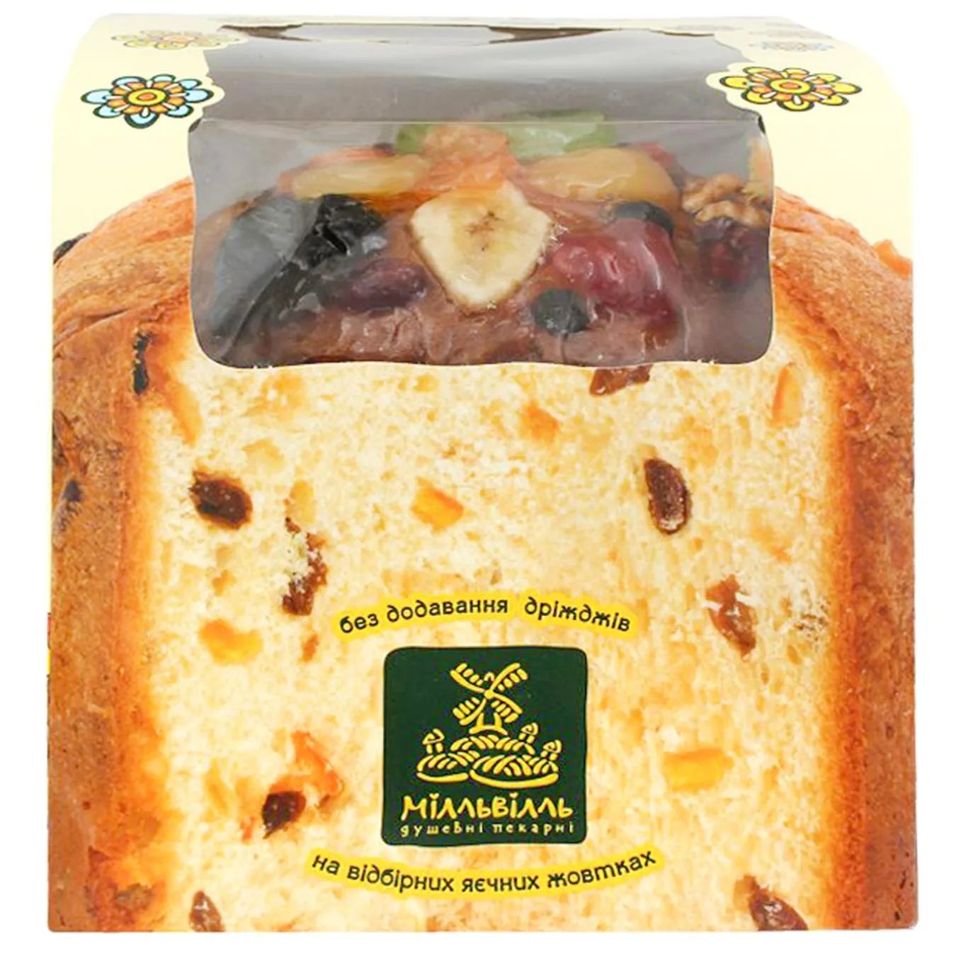 Кекс великодній МілльВілль Панеттоне Делікато без дріжджів 580г - Фото 1