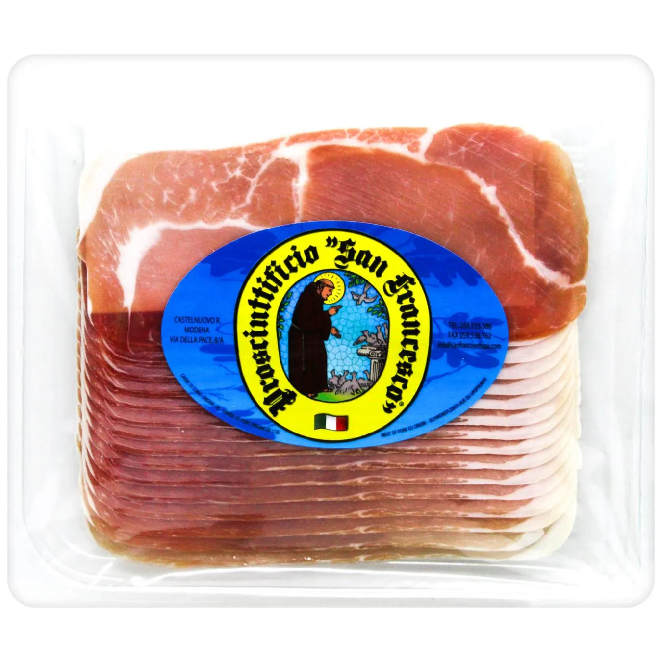 Шинка San Francesco Прошутто сиров'ялена нарізка 250г - Фото 1