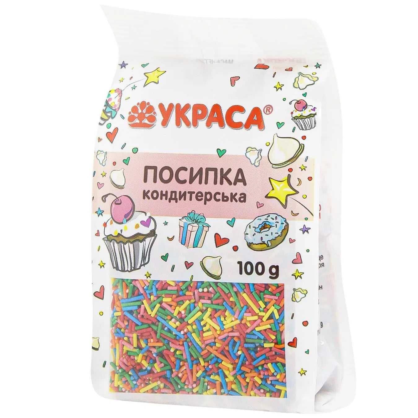 Посипка кондитерська Украса Асорті 100г - Фото 3