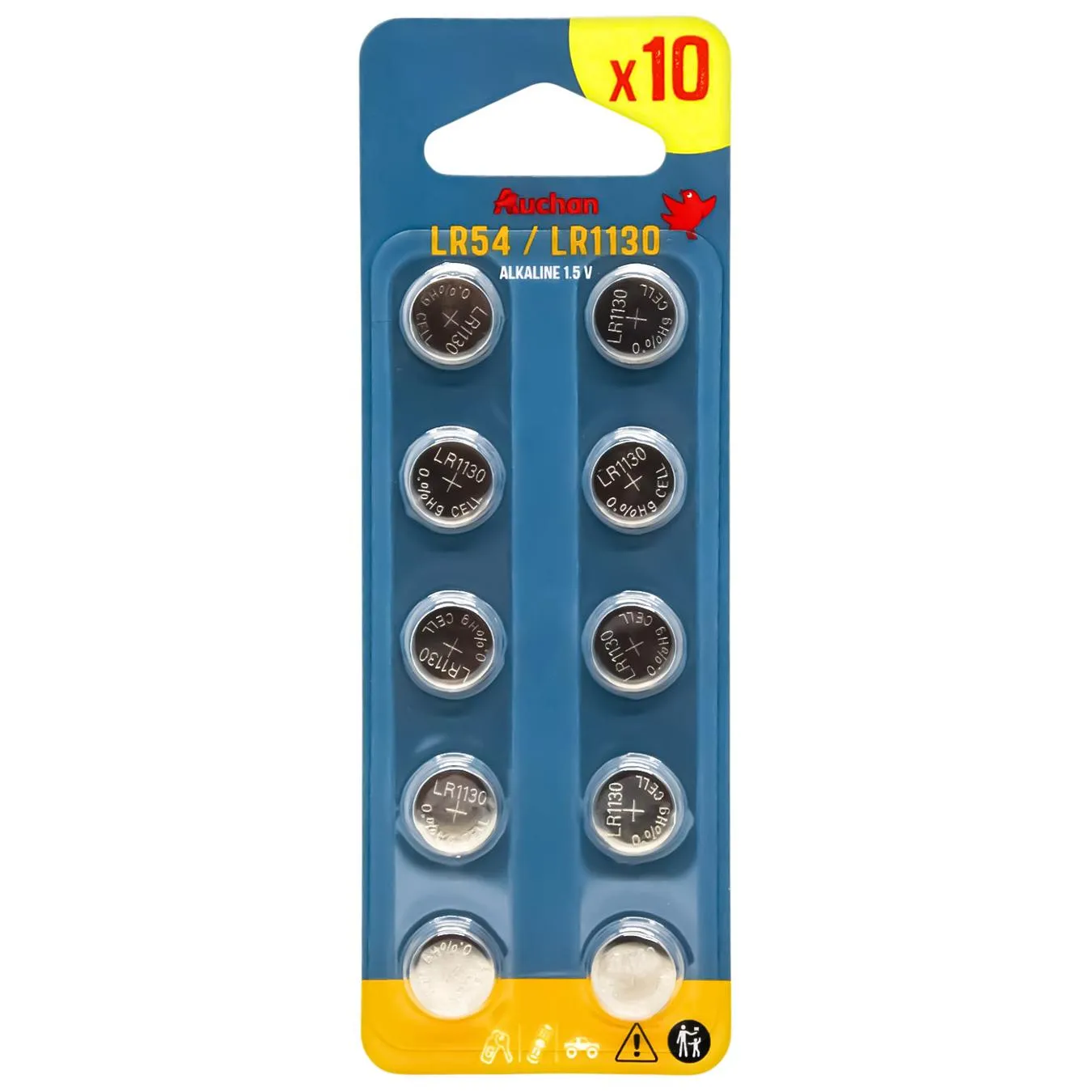 AUC/НАБІР БАТАРЕЙОК LR54 10ШТ - Фото 1