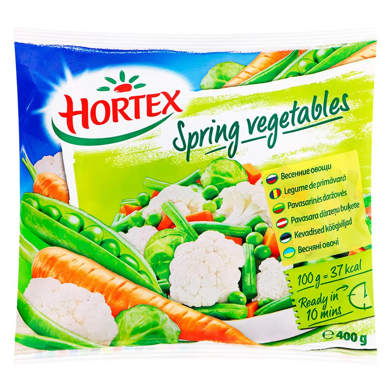 Суміш овочева Hortex Весняна швидкозаморожена 400г - Фото 1