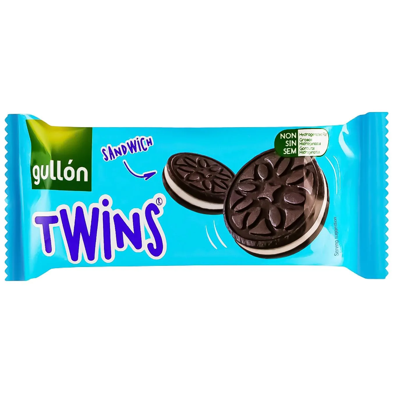 Печиво-сендвіч Gullon Twins шоколадне з кремом 44г - Фото 1