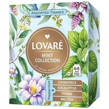Чай трав'яний Lovare Assorted Tisanes Mint Collection 1,5г х 32шт - Photo 1