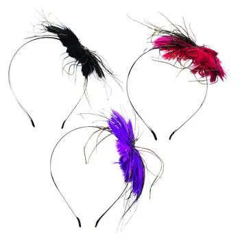 Ободок для волосся з пір'ями - Фото 1