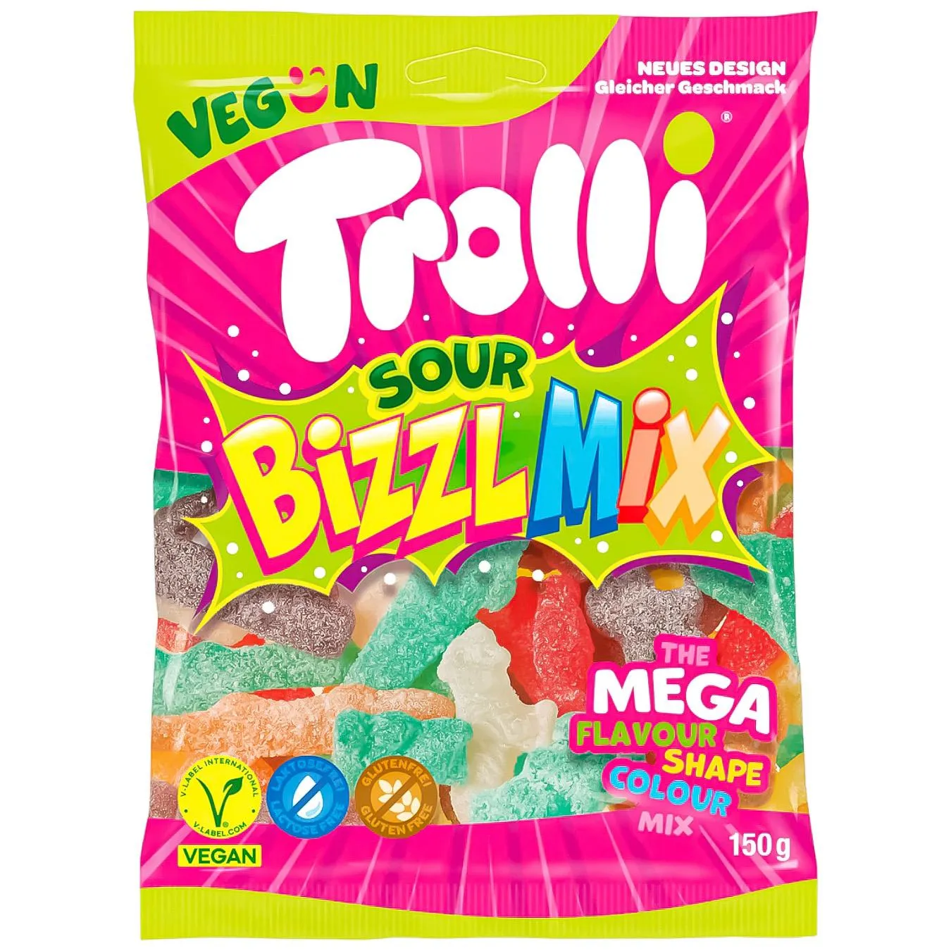 ЦУКЕРКИ БІЗЛІ МІКС TROLLI 150Г - Фото 1