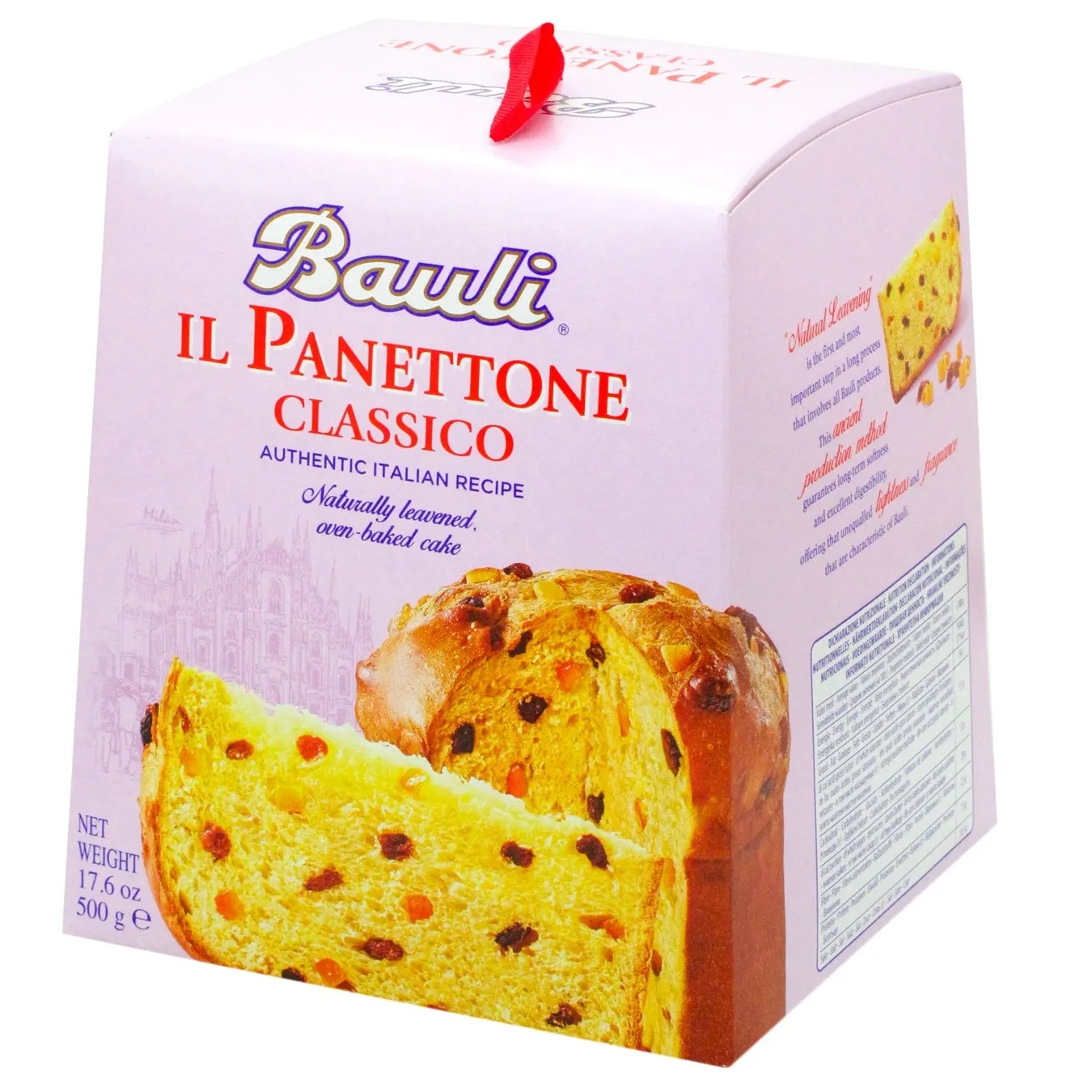 Кекс Bauli il Panettone Classico з родзинками та апельсиновою цедрою 500г - Фото 1