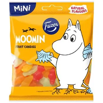 Цукерки Fazer Moomin фруктові жувальні 80г - Фото 1