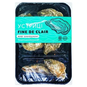 Устриці ЇshFish Fine de clair охолоджені набір 6шт - Фото 1