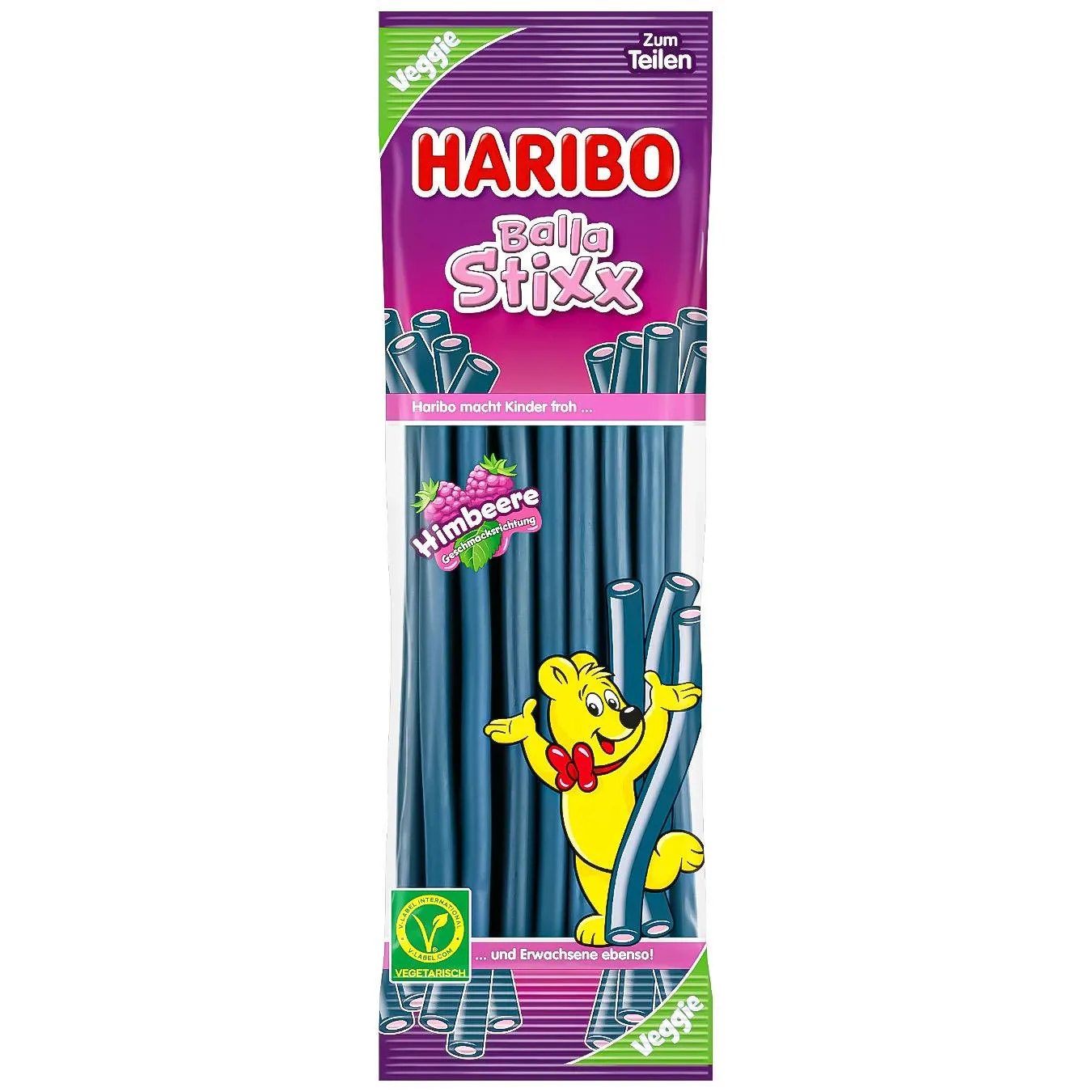 Стіки желейні Haribo Balla Stixx Himbeere 200г - Фото 1