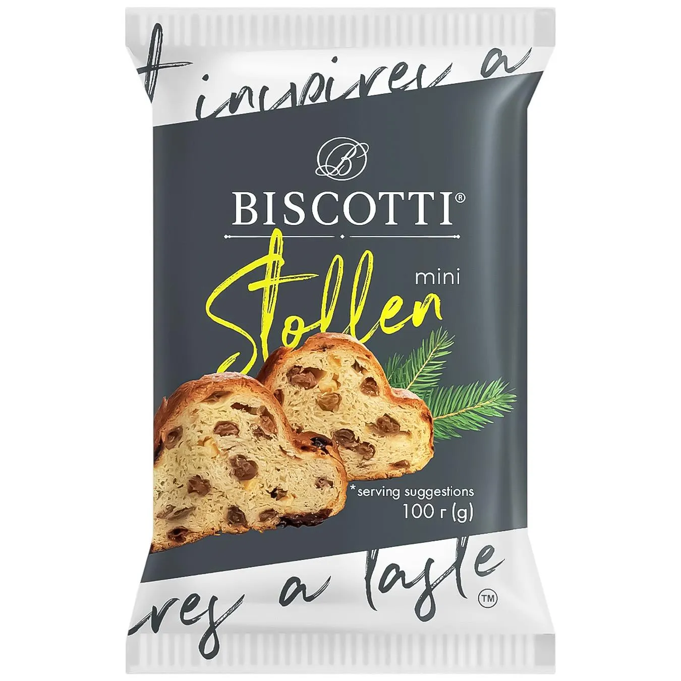 Виріб хлібобулочний Biscotti Stollen mini здобний 100г - Фото 1