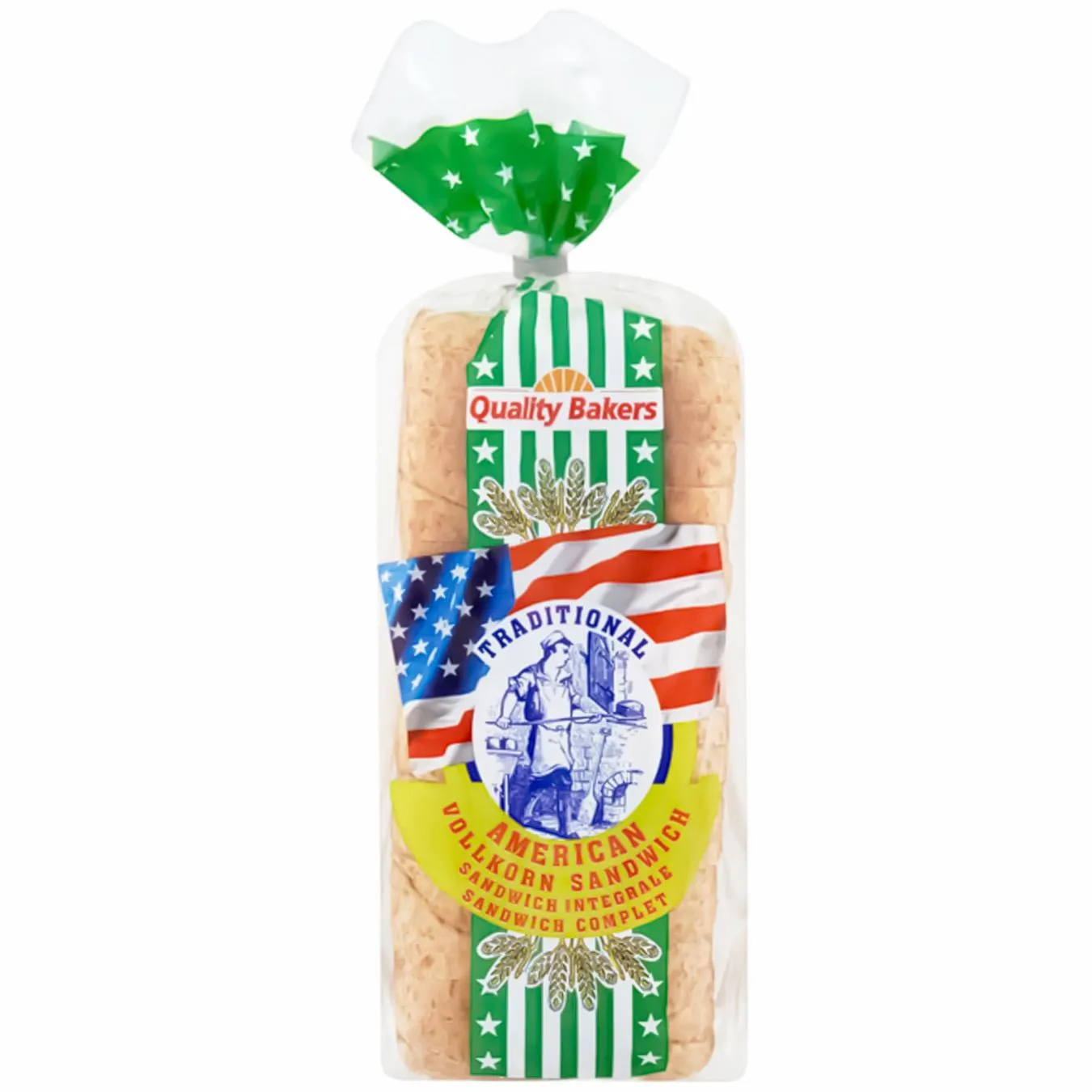 Хліб Quality Bakers Американський Сендвіч цільнозерновий тостовий 750г - Фото 1